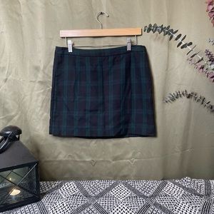 Plaid mini skirt